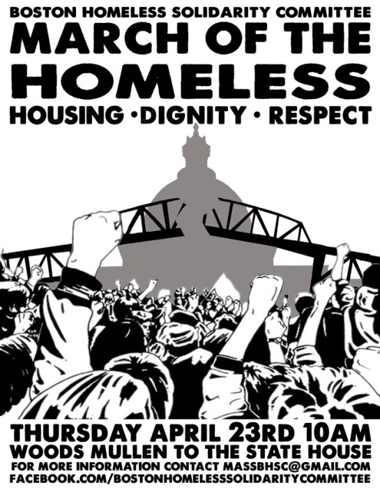 March of the Homeless Flyer